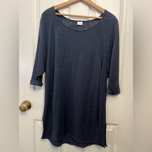 Poetry 100% Linen Women’s Dark Blue Tunic
